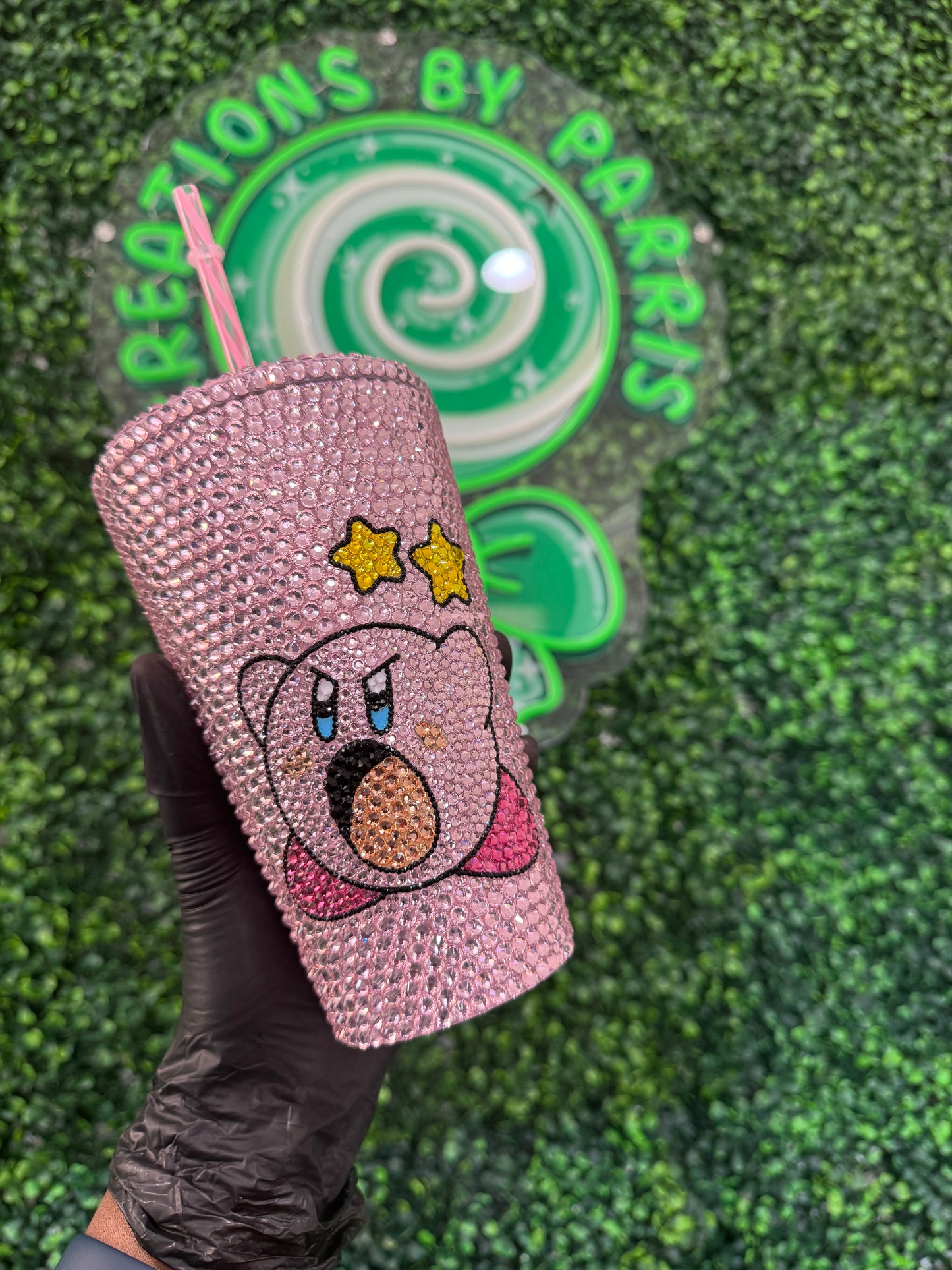 16oz Acrylic Cup Kirby inspired